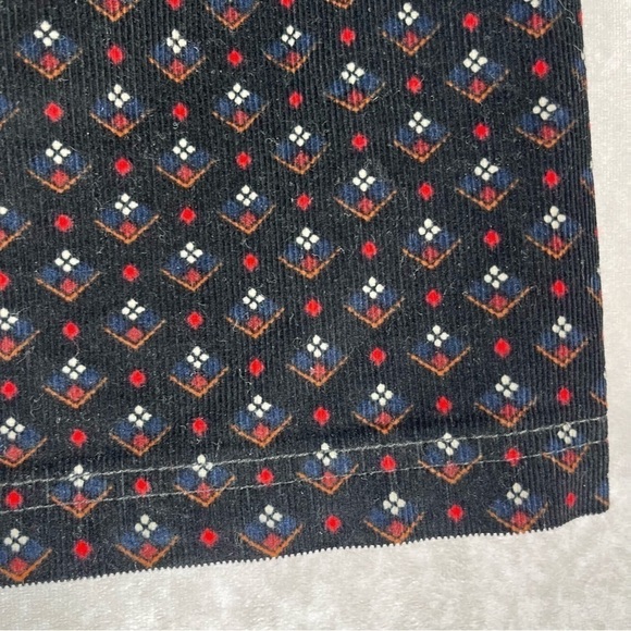 Free People Joanie Corduroy Printed Button Up Mini Skirt Women's Size 27 - Picture 7 of 8